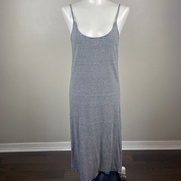 ALC Women’s Size XS Black And White Striped Linen Classic Tank Dress - Picture 1 of 10